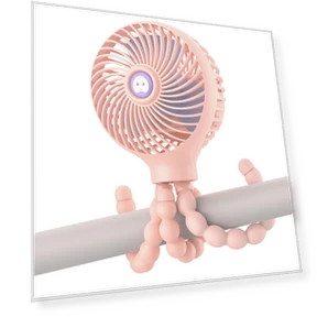 Portable Clip Fan with 3000mAh Capacity — Portable Cooling Solutions, Bai Fen Bai Electronic