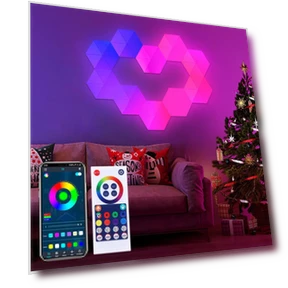 Smart LED Hexagon Wall Lights — LED Strips, E-Kingsman