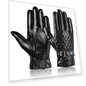 Winter Fleece-Lined Leather Touchscreen Gloves with Mittens — Gloves, LAPA