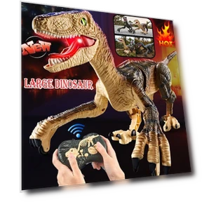 Electric Remote Control Velociraptor Dinosaur Toy — Interactive Figures & Robots, SDS001