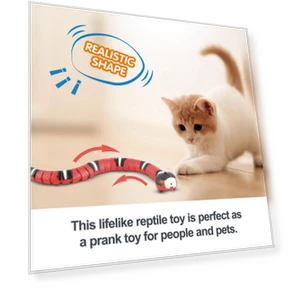 Interactive Automatic Electronic Snake Toy for Cats — Cat Playthings, CUCU
