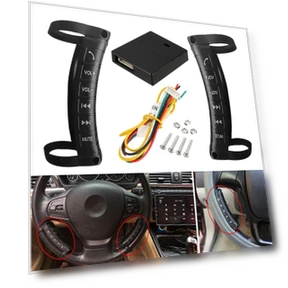 Universal Car Wireless Steering Wheel Remote Control — Remote Controls, Reakosound
