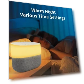 White Noise Sleep Speaker with RGB Lamp — Sleep Soothers, wmlike mz