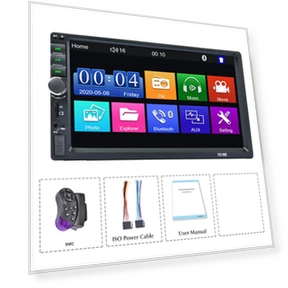 2 Din Car Radio with Touchscreen — Car Installation Essentials, HOME-Auto-001