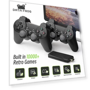 4K Gaming Console with Wireless Controller — Retro Gaming Consoles, DATA FROG