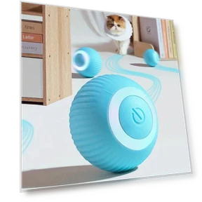 Automatic Rolling Ball Interactive Pet Toy — Exercise Wheels, huji52