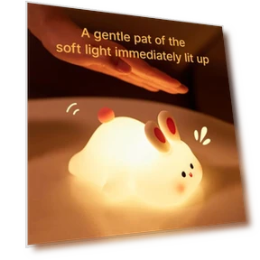 Cute Rabbit Night Light with Timer — Night Lights, Household Good