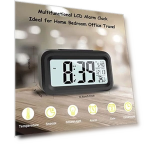Digital Alarm Clock with LCD Display — Alarms & Clocks, Refreshing Home