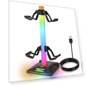 RGB Gaming Controller and Headphone Stand — USB Lighting Solutions, FourAll