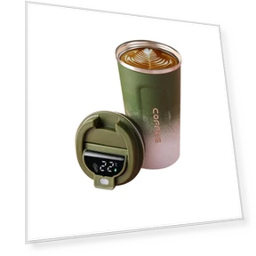 Smart Coffee Mug with Temperature Display — Beverage Warmers, Refreshing Home