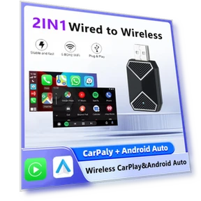 Mini Carplay Smart Box 2 in 1 Wireless CarPlay Android Auto Adapter Dongle — Phone Accessories, Auto Accessories Home