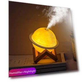 Mini USB Air Humidifier with Planet — Diffusers, Essager Electronic