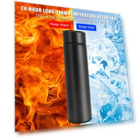 Smart Insulated Cup with LED Temperature Display — Beverage Warmers, HOME LOVER