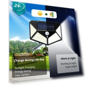 Solar Lights Outdoor 3 Modes Sunlight Powered Waterproof Motion Sensor — Outdoor Security & Flood Lighting, Elegant Living House