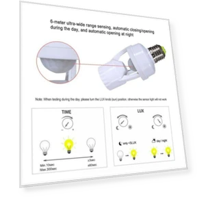 360 Degrees PIR Human Induction Motion Sensor LED Night Lamp — Garden Illumination, Rainbow Rain