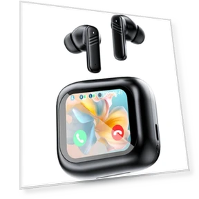 Active Noise Cancelling Smart Touch Screen Earbuds — In-Ear Headphones, Junmaocun