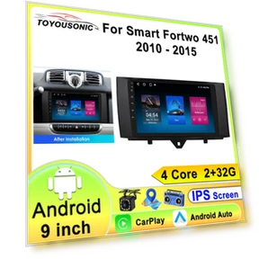 Android 13 Car Multimedia Stereo with Wireless CarPlay — Stereo Receivers, ToyousoniC
