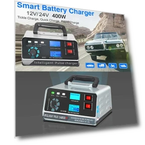 Car Charger 12V/24V 400W 40A Trickle Smart Pulse Repair — Chargers, Fugare