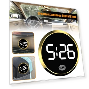 LED Fashion Electronic Car Dashboard Clock — Clock, JOHO