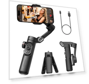 3-Axis Foldable Smartphone Gimbal — Steady Shots, Thanos tool
