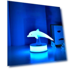 3D Dolphin Colorful Small Night Light — Night Lights, Cosy Homes
