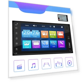 7-inch HD Touchscreen Car Radio — Stereo Receivers, MDH