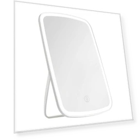Cosmetic Mirror with LED Lighting — Handheld, Anklet