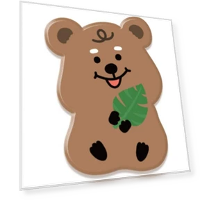 Cute Quokka Leaf Character Smart Talking Transparent — Interactive Animal Companions, Board M Factory
