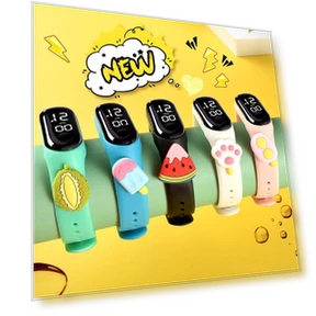 LED Cartoon Moon Illumination Kids Watch — Men's Timepieces, Sock