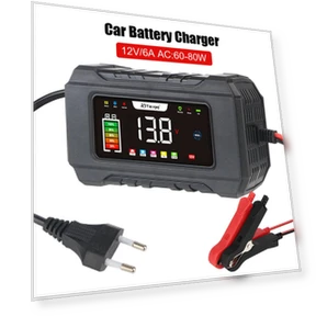 Smart Charger with LCD Display — Battery Chargers, LEEPEE Automotive Parts