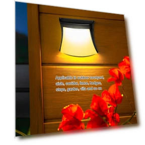 Solar-Powered Outdoor Wall Light — Garden Illumination, TaoPo Directs