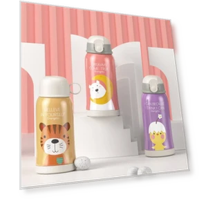 Smart Cartoon Animal Children Straw Cup — Cups