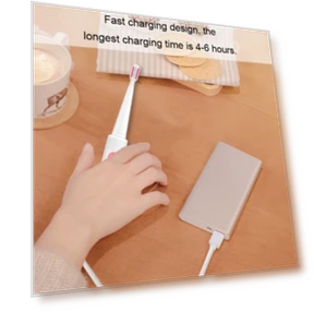 Smart USB Fast Charging Waterproof Sonic Electric Toothbrush — Ultrasonic, Primus