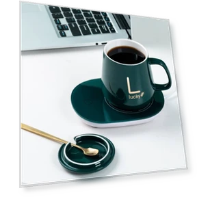 Smart Ceramic Coffee Cup with Constant Temperature Heating — Beverage Warmers