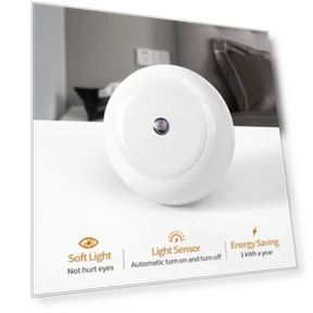 Automatic Touch Control LED Bedside Lamp — Desk & Table Lighting, Dengjunhu