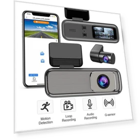Dash Cam 2K Wi-Fi — Rearview Cameras for Cars, Optimized General