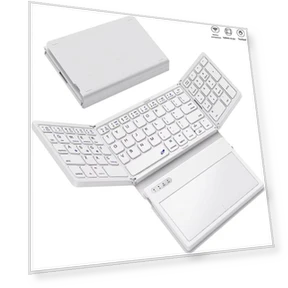Leather Folding Wireless Keyboard — Keyboards, SeenDa