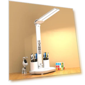 LED Desk Lamp with Adjustable Brightness — Study & Desk Lighting, Factory Discount Outlet
