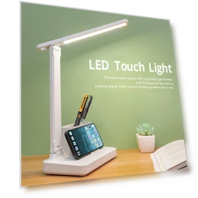 LED Touch Lamp with Pen Holder — Book Lights, TaoPo Directs