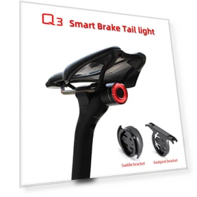 USB Rechargeable Smart Bike Tail Light — Bike Headlights, HOOWAN