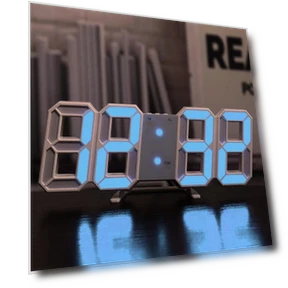 3D Electronic Alarm Clock with Temperature Display — Clocks, Refreshing Home