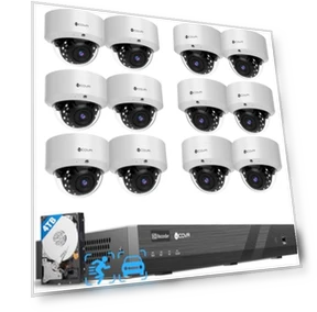 16 Channel PoE Security Camera System — Outdoor Security Cameras, 4COVR
