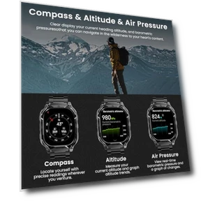 GPS Smart Watch — Smartwatches, AMAZTIM