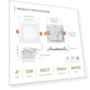 LED Square Recessed Lighting — Recessed Lighting, ASD
