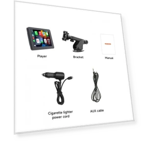 7-inch Wireless Carplay Screen — Navigation & GPS Accessories