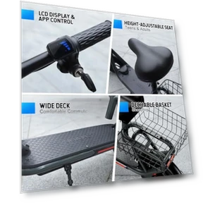 Electric Scooter with Seat — Push Scooters, SISIGAD