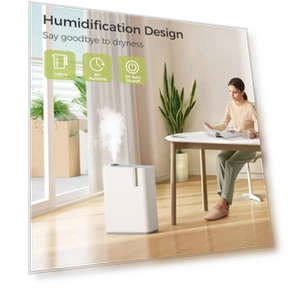 Smart WiFi Air Purifier with Humidifier — Air Moisturizers, Dhyala
