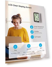 Bluetooth Indoor Room Temperature Monitor Thermometer — Home Climate Control, Govee