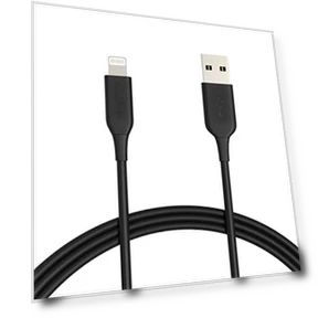 MFi Certified Lightning Charger Cable — Lightning, Amazon Basics