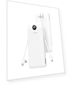 Portable Charger with Built-in Cables — Charging Solutions, VEGER